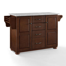 Load image into Gallery viewer, Eleanor Granite Top Kitchen Island Mahogany/Gray

