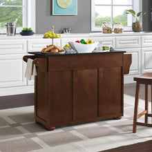 Load image into Gallery viewer, Eleanor Granite Top Kitchen Island Mahogany/Black
