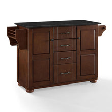 Load image into Gallery viewer, Eleanor Granite Top Kitchen Island Mahogany/Black

