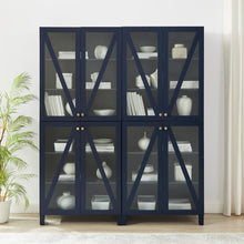 Load image into Gallery viewer, Cassai 2Pc Storage Pantry Set Navy - 2 Tall Pantries
