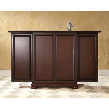 Load image into Gallery viewer, Alexandria Expandable Bar Cabinet Mahogany
