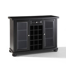 Load image into Gallery viewer, Alexandria Sliding Top Bar Cabinet Black
