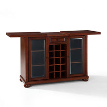 Load image into Gallery viewer, Alexandria Sliding Top Bar Cabinet Mahogany

