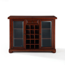 Load image into Gallery viewer, Alexandria Sliding Top Bar Cabinet Mahogany
