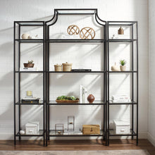 Load image into Gallery viewer, Aimee 3Pc Etagere Set Soft Gold - Large Etagere &amp; 2 Narrow Etageres
