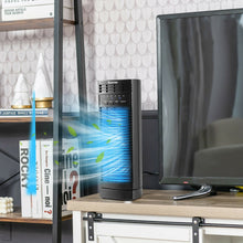 Load image into Gallery viewer, 14 Inch  Mini Oscillating Tower Fan Electric Desk Fan with 3 Speed and Timer-Black
