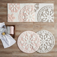 Load image into Gallery viewer, Madison Park Casablanca 100% Cotton Medallion Tufted Rug - 20x30" - Blush MP72-4432 By Olliix
