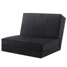 Load image into Gallery viewer, Convertible Lounger Folding Sofa Sleeper Bed-Black
