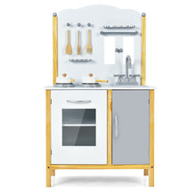 Load image into Gallery viewer, Kids Play Kitchen Set Toddler Pretend Cooking Set with Cabinet and Accessories
