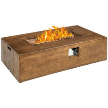 Load image into Gallery viewer, 48 x 27 Inch Outdoor Gas Fire Pit Table 50 000 BTU with Lava Rocks and Cover
