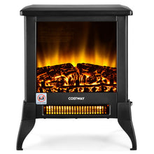 Load image into Gallery viewer, Compact Portable Space Heater with Realistic Flame Effect-Black
