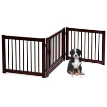 Load image into Gallery viewer, 24 Inch Configurable Folding 3 Panel Wood Dog Fence
