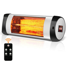 Load image into Gallery viewer, 1500W Wall-Mounted Electric Heater Patio Infrared Heater with Remote Control

