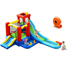 Load image into Gallery viewer, 9-in-1 Inflatable Kids Water Slide Bounce House with 860W Blower
