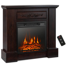 Load image into Gallery viewer, 1400W TV Stand Electric Fireplace Mantel with Remote Control-Natural
