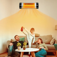 Load image into Gallery viewer, 1500W Adjustable Infrared Wall-Mounted Patio Heater with Remote Control
