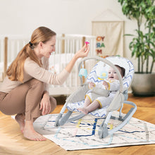 Load image into Gallery viewer, 2-in-1 Baby Bouncer with 3-level Adjustable Backrest-Gray
