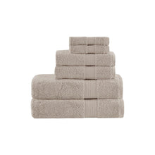 Load image into Gallery viewer, Madison Park Organic 100% Cotton 6 Piece Towel Set- Tan MP73-6629 By Olliix
