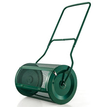 Load image into Gallery viewer, 27 Inch Compost Spreader with Upgrade U-shaped Handle-Green
