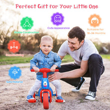 Load image into Gallery viewer, 2 in 1 Toddler Tricycle Balance Bike Scooter Kids Riding Toys w/ Sound &amp; Storage-Red
