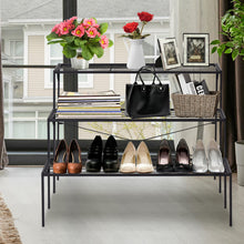 Load image into Gallery viewer, 3 Tier Outdoor Metal Heavy Duty Modern for Multiple Plant Display Stand Rack
