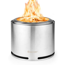 Load image into Gallery viewer, 18.5 Inch Smokeless Fire Pit with Waterproof Cover
