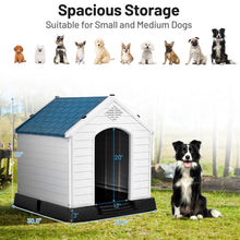 Load image into Gallery viewer, Plastic Waterproof Ventilate Pet Puppy House
