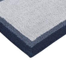Load image into Gallery viewer, Madison Park Amherst 100% Cotton Tufted Bath Rug- Navy MP72-6204 By Olliix
