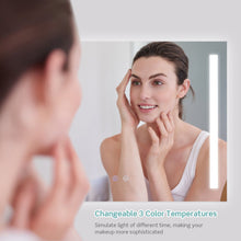 Load image into Gallery viewer, 32 x 24 Inch Quadrate Wall Mirror with 3-Color Lights and  Anti-Fog Function
