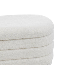 Load image into Gallery viewer, Celine Faux Shearling Fabric Storage Bench

