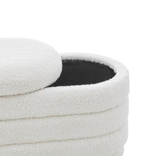 Load image into Gallery viewer, Celine Faux Shearling Fabric Storage Bench
