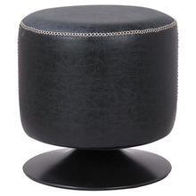 Load image into Gallery viewer, Gaia PU Leather Round Ottoman
