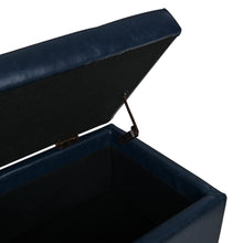 Load image into Gallery viewer, Julian Rectangular Bonded Leather Storage Ottoman
