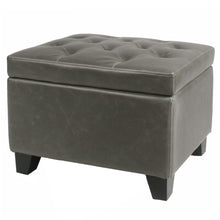 Load image into Gallery viewer, Julian Rectangular Bonded Leather Storage Ottoman
