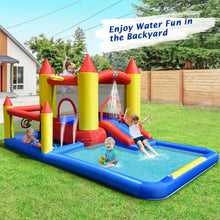 Load image into Gallery viewer, Inflatable Water Slide Castle Kids Bounce House with 480W Blower
