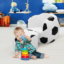 Load image into Gallery viewer, Football Shaped Kids Sofa Couch with Ottoman
