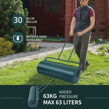 Load image into Gallery viewer, 36 x 12 Inches Tow Lawn Roller Water Filled Metal Push Roller

