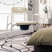 Load image into Gallery viewer, 3-in-1 Bedside Commode Portable Toilet with Adjustable Height
