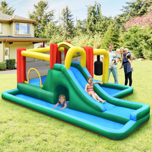 Load image into Gallery viewer, Inflatable Water Slide Climbing Bounce House with Tunnel and Blower
