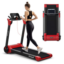 Load image into Gallery viewer, 2.25 HP Electric Motorized Folding Running Treadmill Machine with LED Display-Red
