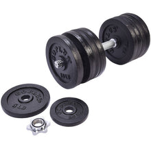 Load image into Gallery viewer, 200 lbs Adjustable Cap Weight Workout Dumbbell Set
