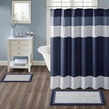 Load image into Gallery viewer, Madison Park Amherst 100% Cotton Tufted Bath Rug- Navy MP72-6204 By Olliix
