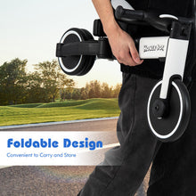 Load image into Gallery viewer, 4-in-1 Kids Tricycle with Adjustable Parent Push Handle and Detachable Pedals-White
