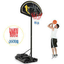 Load image into Gallery viewer, 4.25-10 Feet Portable Adjustable Basketball Goal Hoop System

