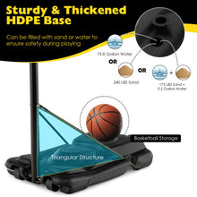 Load image into Gallery viewer, 4.25-10 Feet Portable Adjustable Basketball Goal Hoop System
