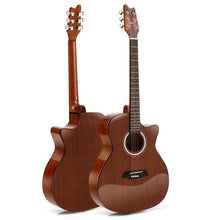 Load image into Gallery viewer, 41 Inch Full Size Acoustic Guitar with Sapele Body Strap Picks
