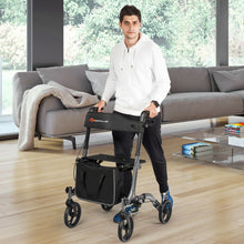 Load image into Gallery viewer, Folding Aluminum Rollator Lightweight Medical Walker-Gray
