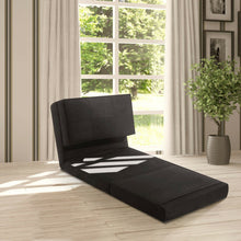 Load image into Gallery viewer, Convertible Lounger Folding Sofa Sleeper Bed-Black
