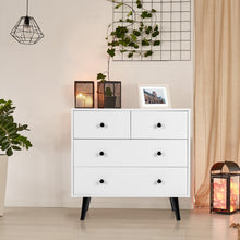 Load image into Gallery viewer, 4 Drawers Dresser Chest of Drawers Free Standing Sideboard Cabinet-White
