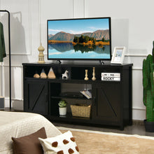 Load image into Gallery viewer, 59 Inch TV Stand Media Center Console Cabinet with Barn Door for TV's 65 Inch-Black
